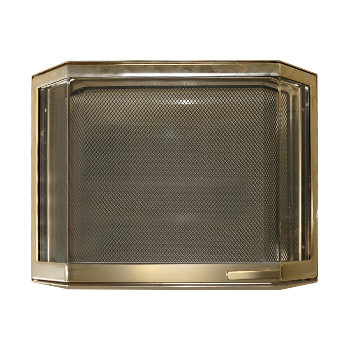Фото товара Дверца каминная 9046U, со стеклом, золото (Aito)