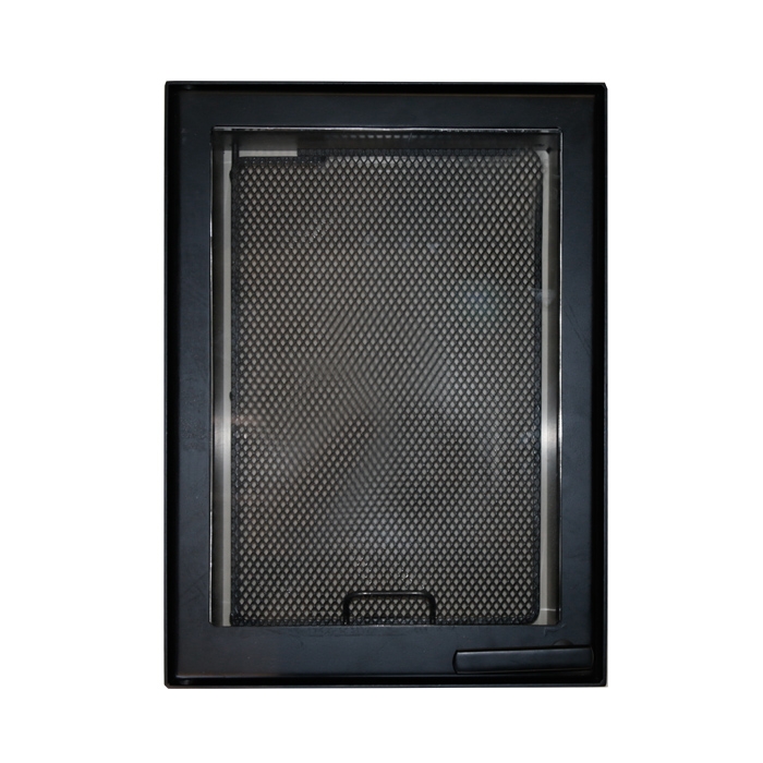 Фото товара Дверца каминная 9064U, со стеклом, черный (Aito)