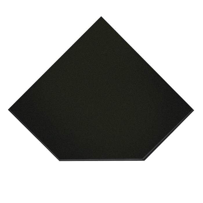 Фото товара Предтопочный лист VPL021-R9005, 1100х1100, черный (Вулкан)